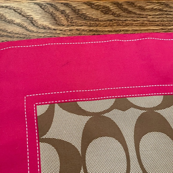 Coach 100% Silk Square Scarf - Picture 5 of 6